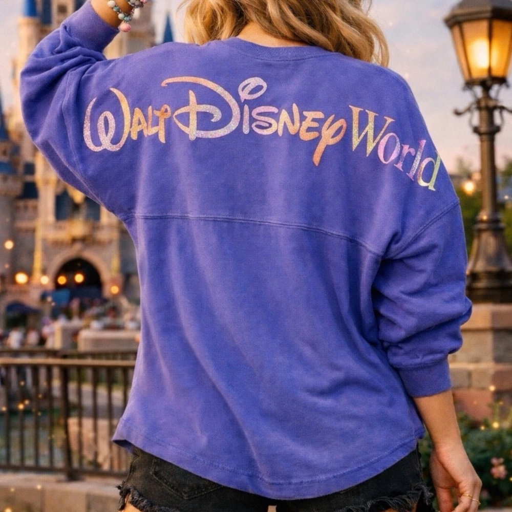 Walt Disney World 50th Anniversary Castle Spirit Purple Jersey Shirt size XS - Picture 1 of 10